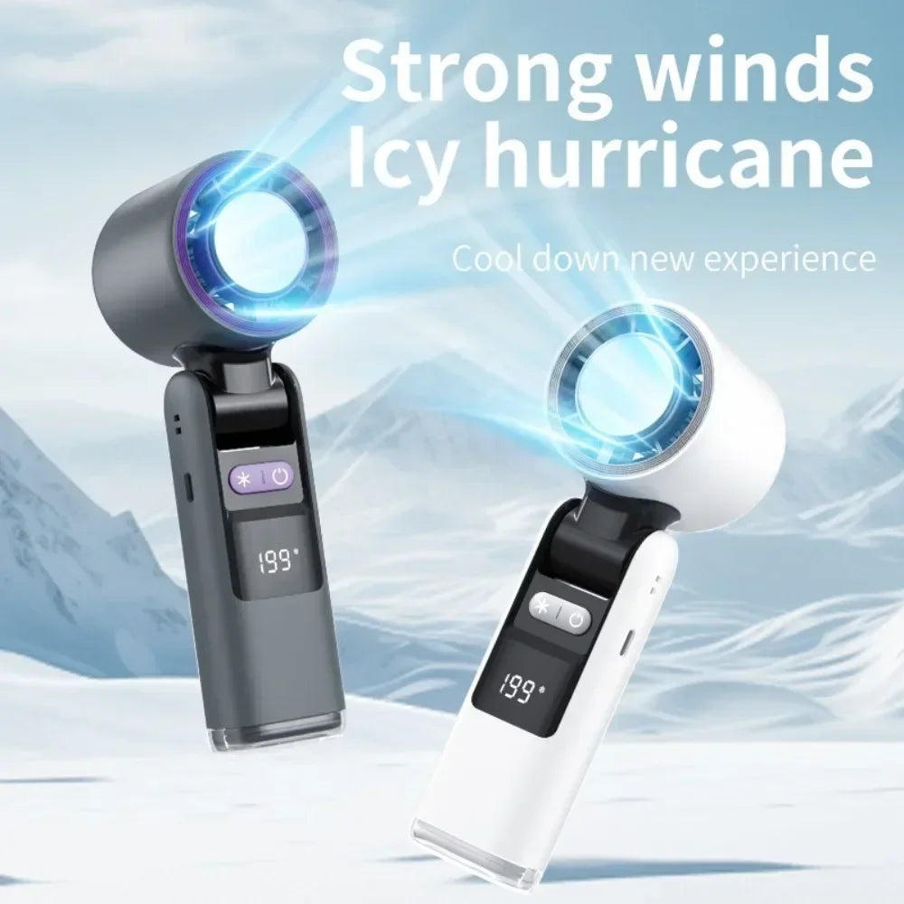 Mini Handheld Turbo Foldable Fan