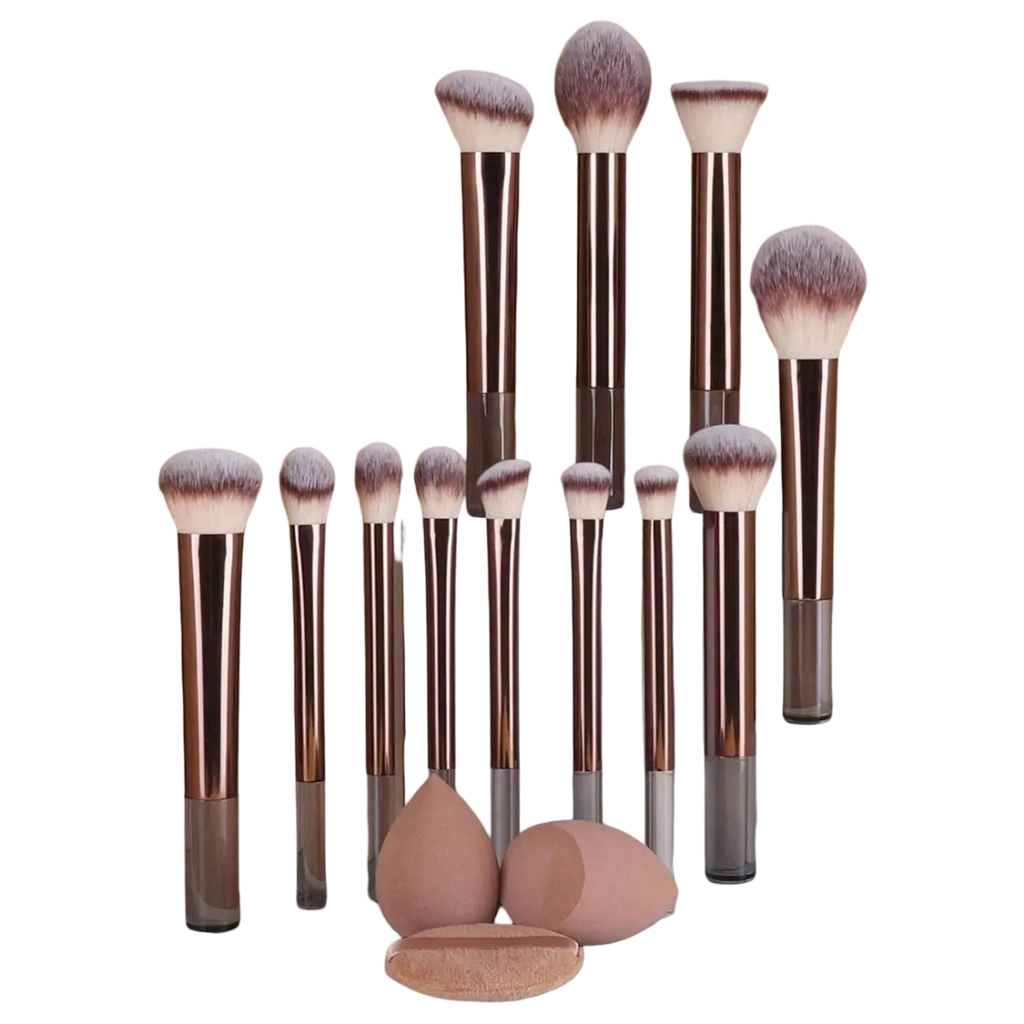 Professional Makeup Brush Set with Sponges