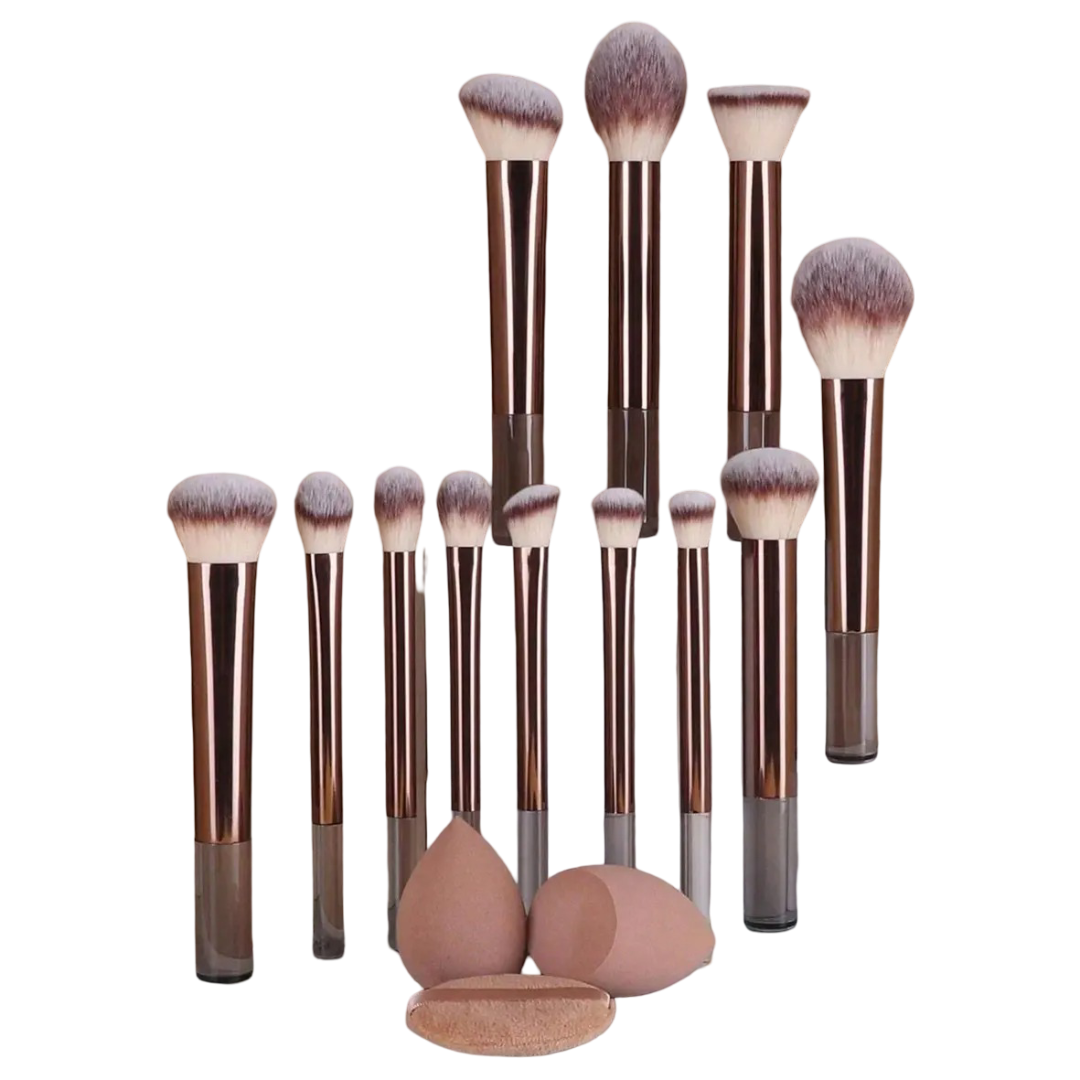 Professional Makeup Brush Set with Sponges