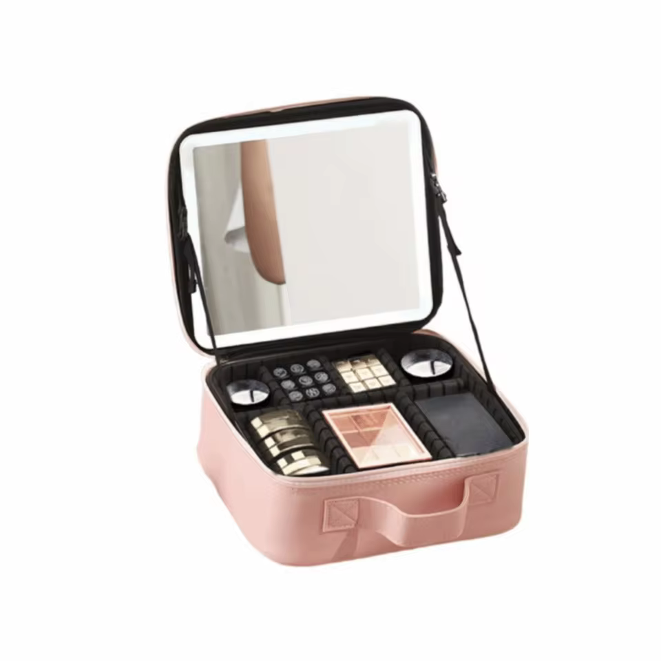 Travel Makeup Bag with Vanity Mirror [Small]