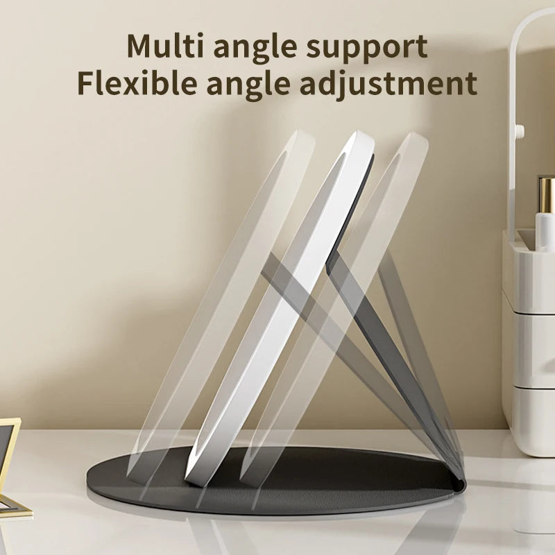 Compact Circular LED Makeup Mirror [7.28/8.66 inch]