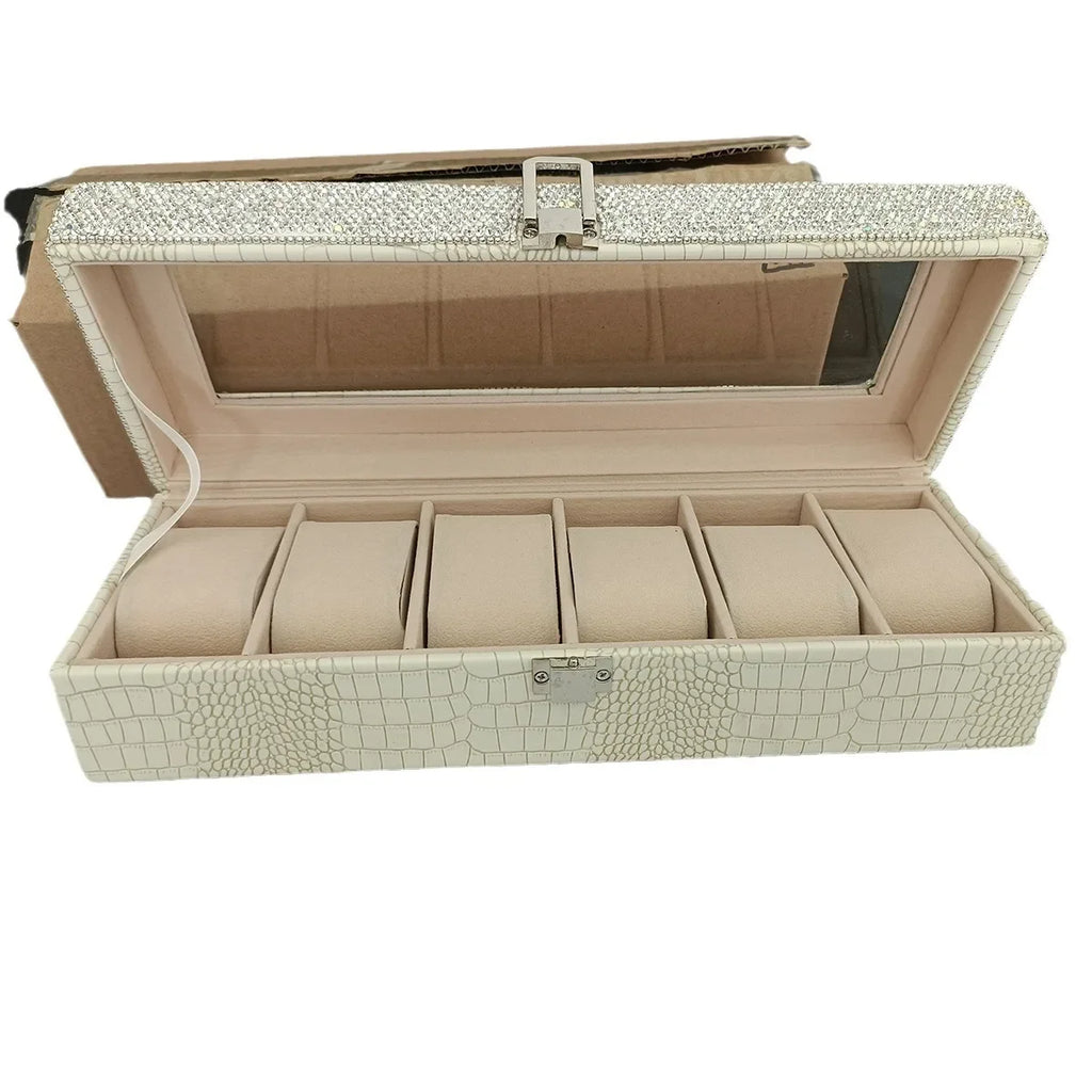 Watches Organizer 6-slot - Rhinestone