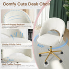 Makeup Vanity Desk  Adjustable Swivel Chair