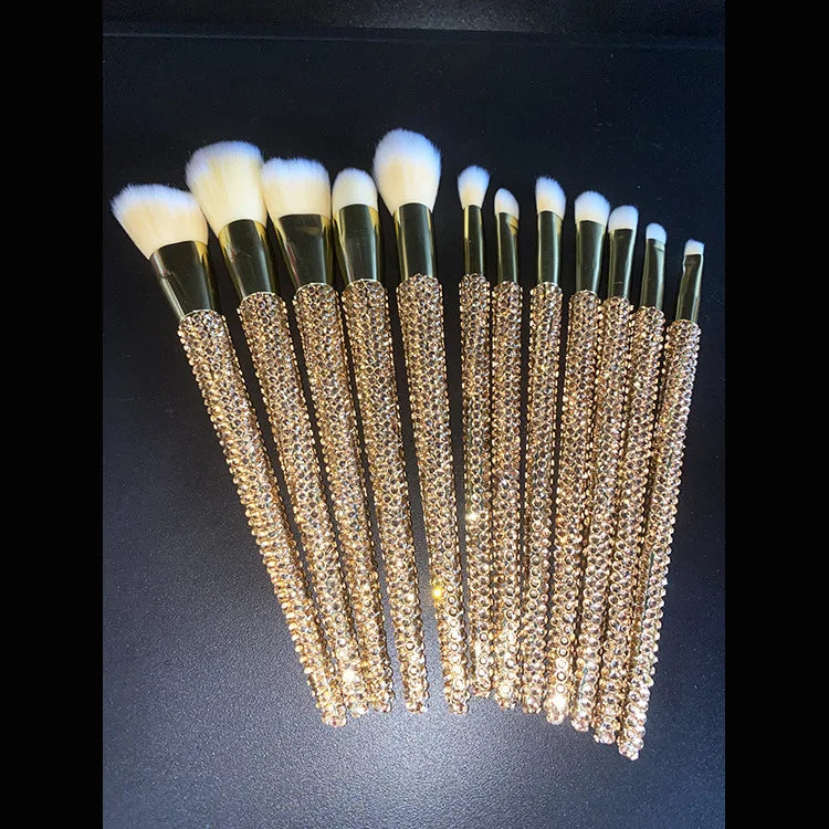 Diamond studded Makeup Brushes