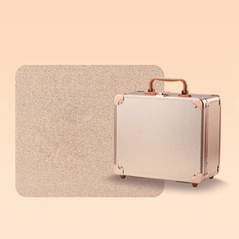 Portable Makeup Hard Case With Adjustable LED light Mirror