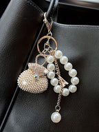Pearl Beads Bag Keychain