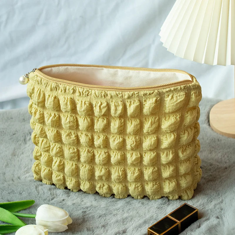 Travel Makeup & Cosmetic Pouch with Soft material and Zip