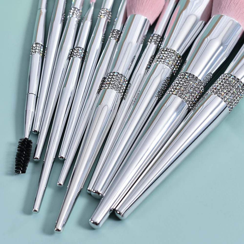 Diamond Makeup Brushes Set
