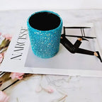 Rhinestone Makeup Brushes With Organizer Bucket