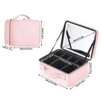 Travel Makeup Bag with Vanity Mirror [Large]