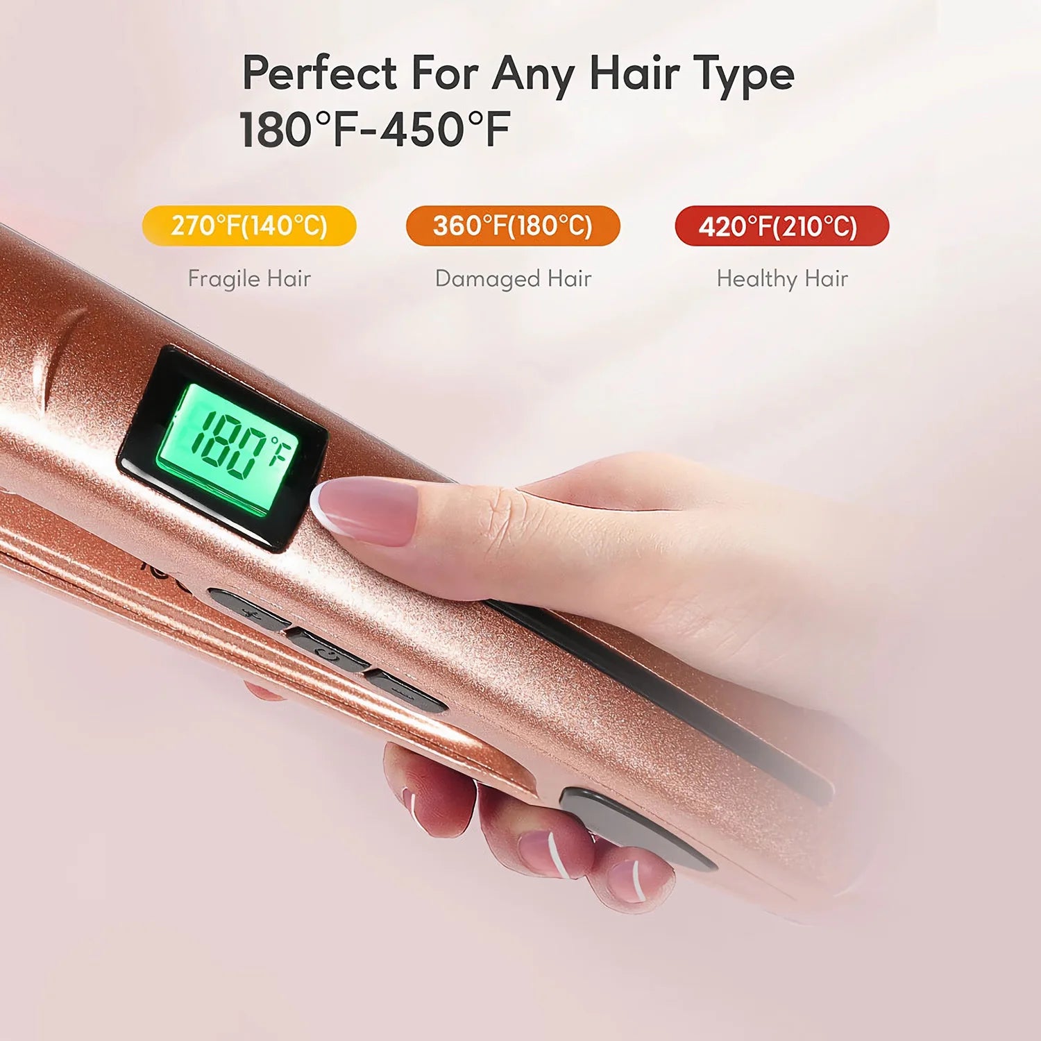 Titanium Flat Iron Hair Straightener