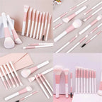 Synthetic Fiber Bristle Makeup Brushes Set