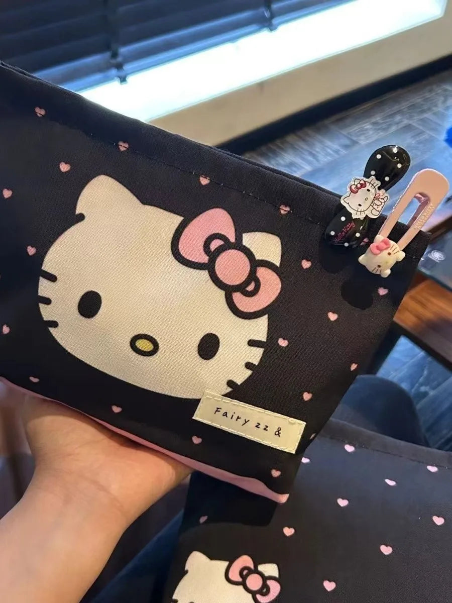 Cute Sanrio Hello Kitty Large Capacity Portable Cosmetic Bag