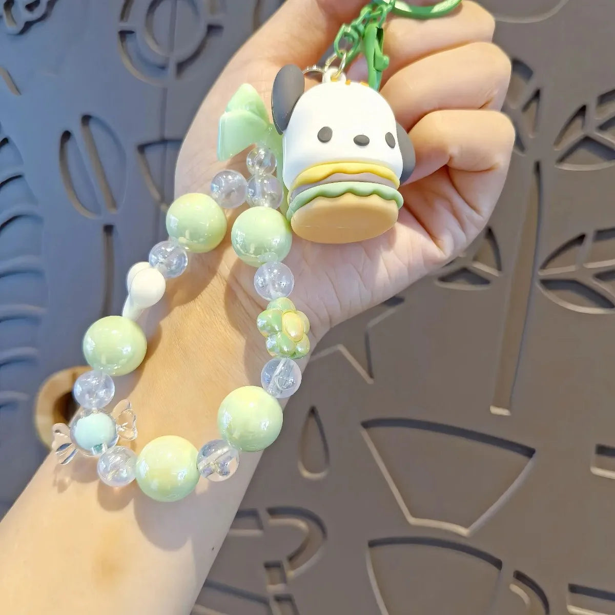 Cartoon Beaded Bag Keychain