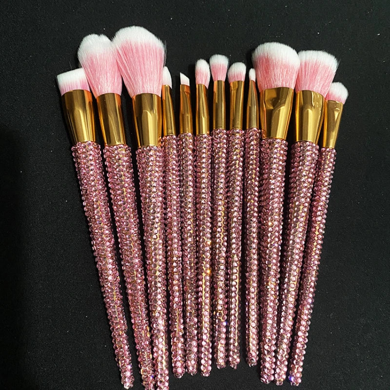 Diamond studded Makeup Brushes
