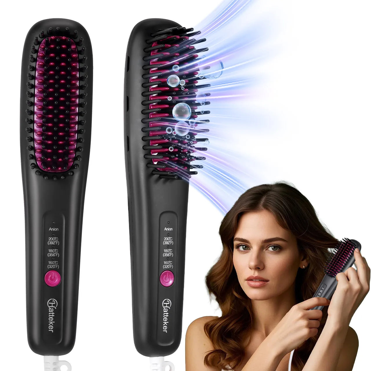 Portable Hair Straightening Brush