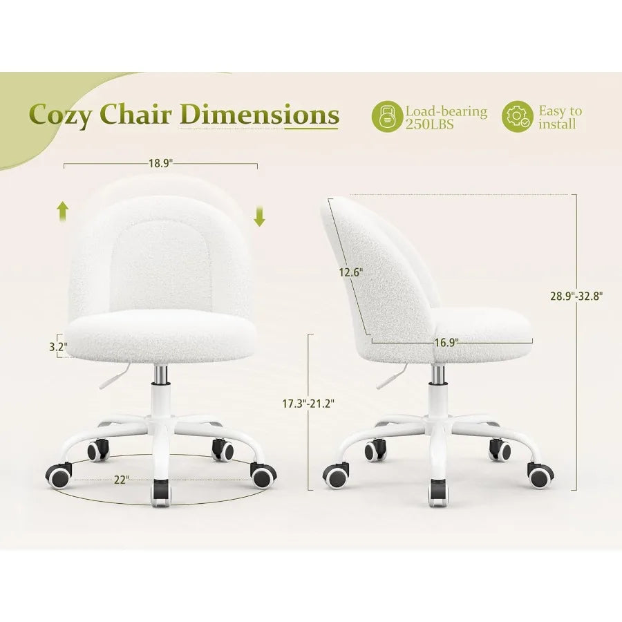 Vanity Chair with Lumbar Support