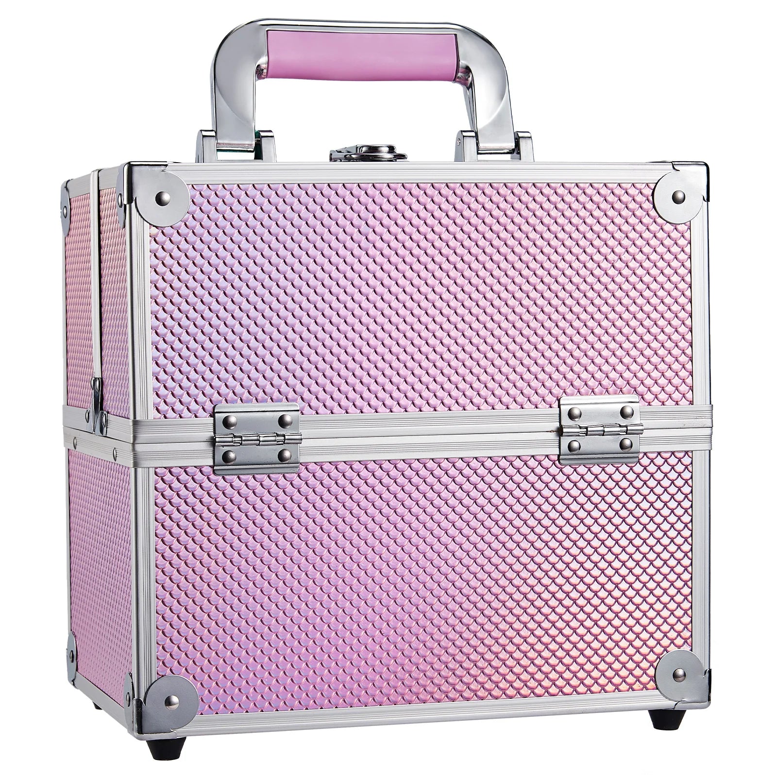 Portable Alloy Cosmetics Makeup Case