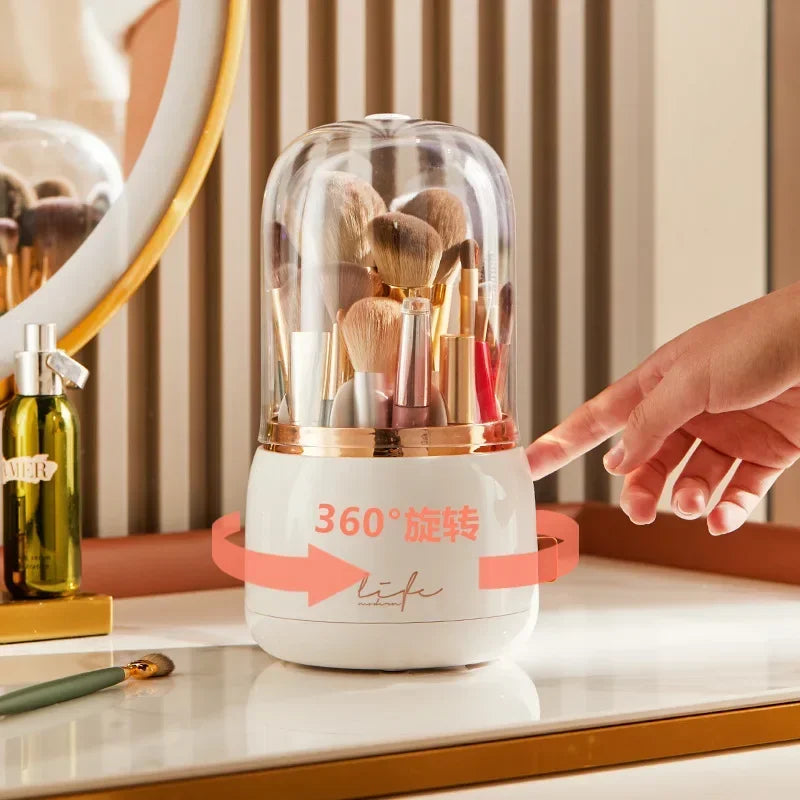360° Rotating Makeup Brushes, Pencils and Lipsticks Organizer