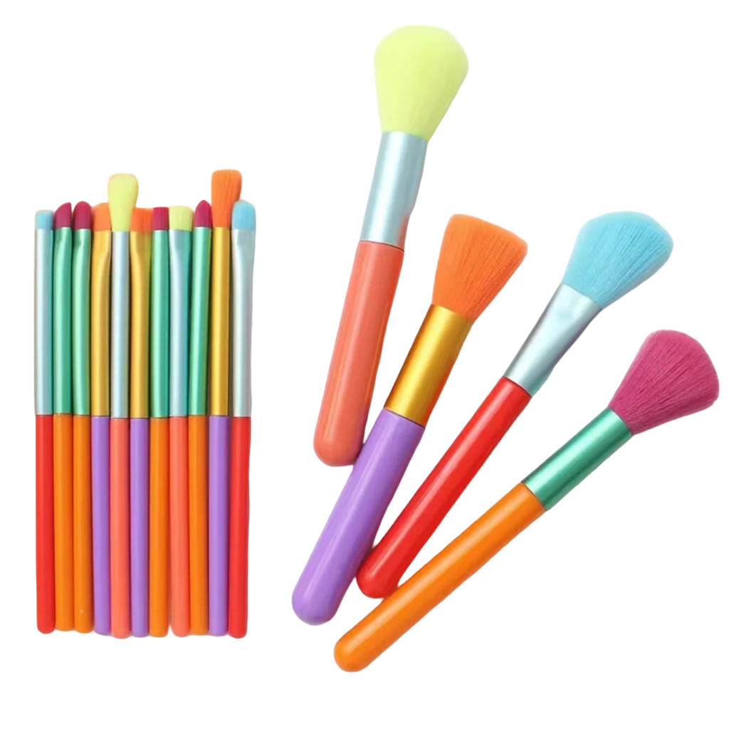 Rainbow Makeup Brush Set