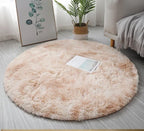 Soft Fluffy Circular Rugs for Vanity Desk Chair