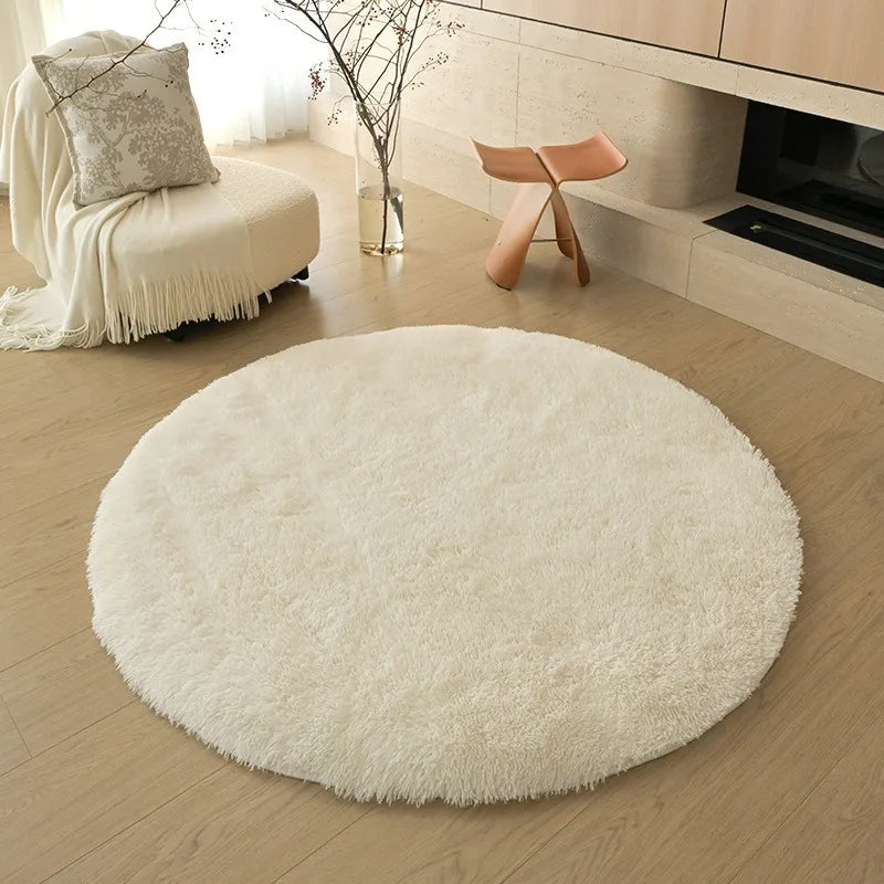 Soft Plush Circular Rugs for Vanity Desk Chair
