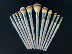 Diamond studded Makeup Brushes