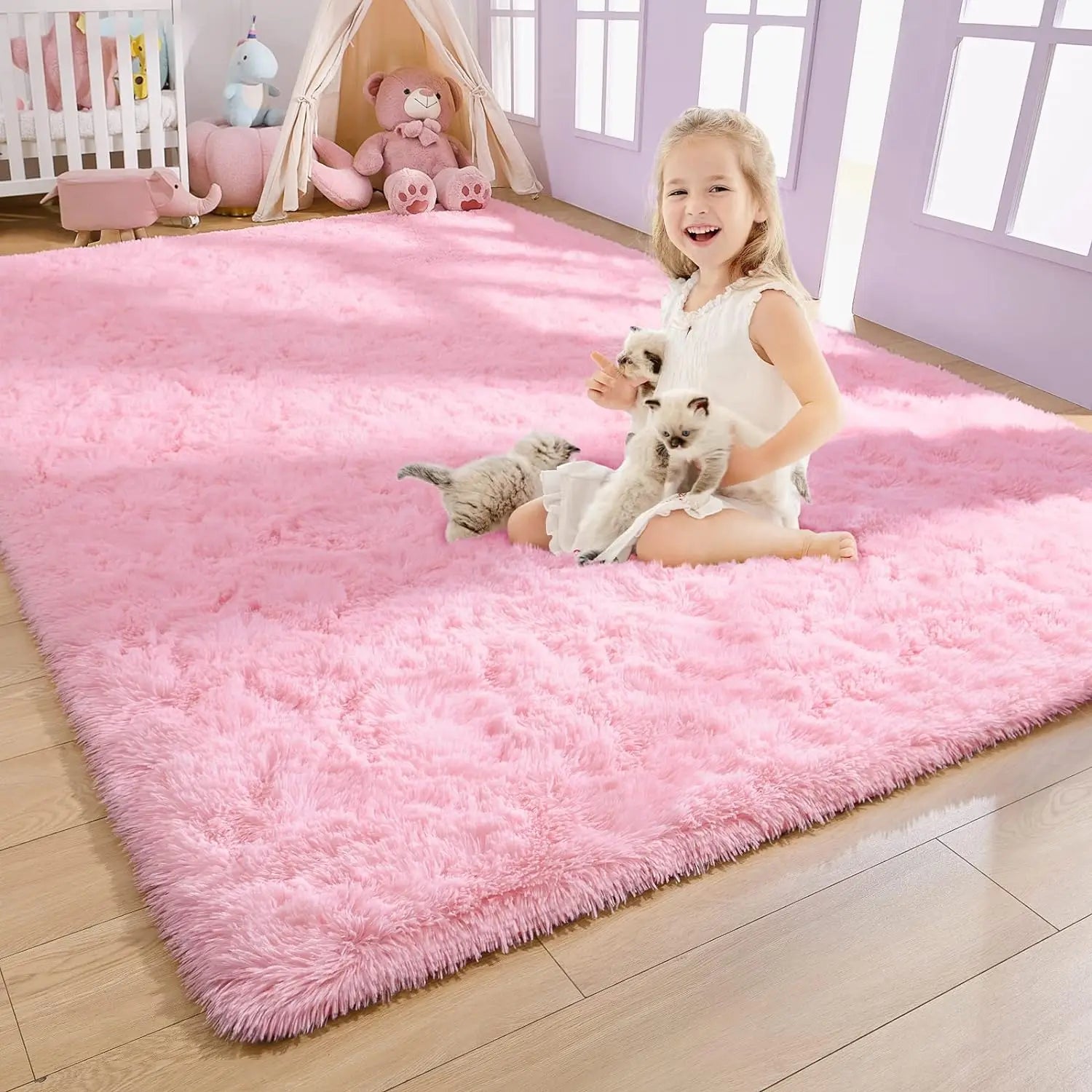 Plush Soft Fluffy Vanity Rug & Sofa Carpet