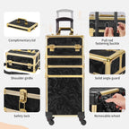5 in 1 Rolling Makeup Train Case With Lid