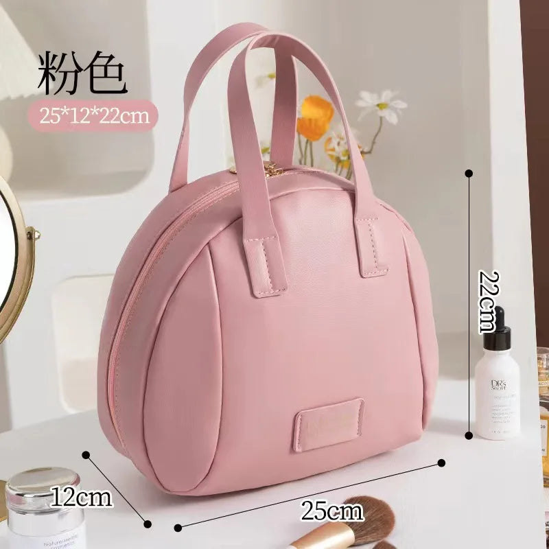 Pure Leather Makeup & Cosmetic Bag Handbag