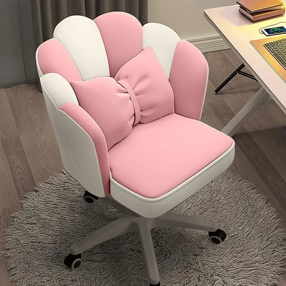 Velvet Petal Upholstered Vanity Desk Chair