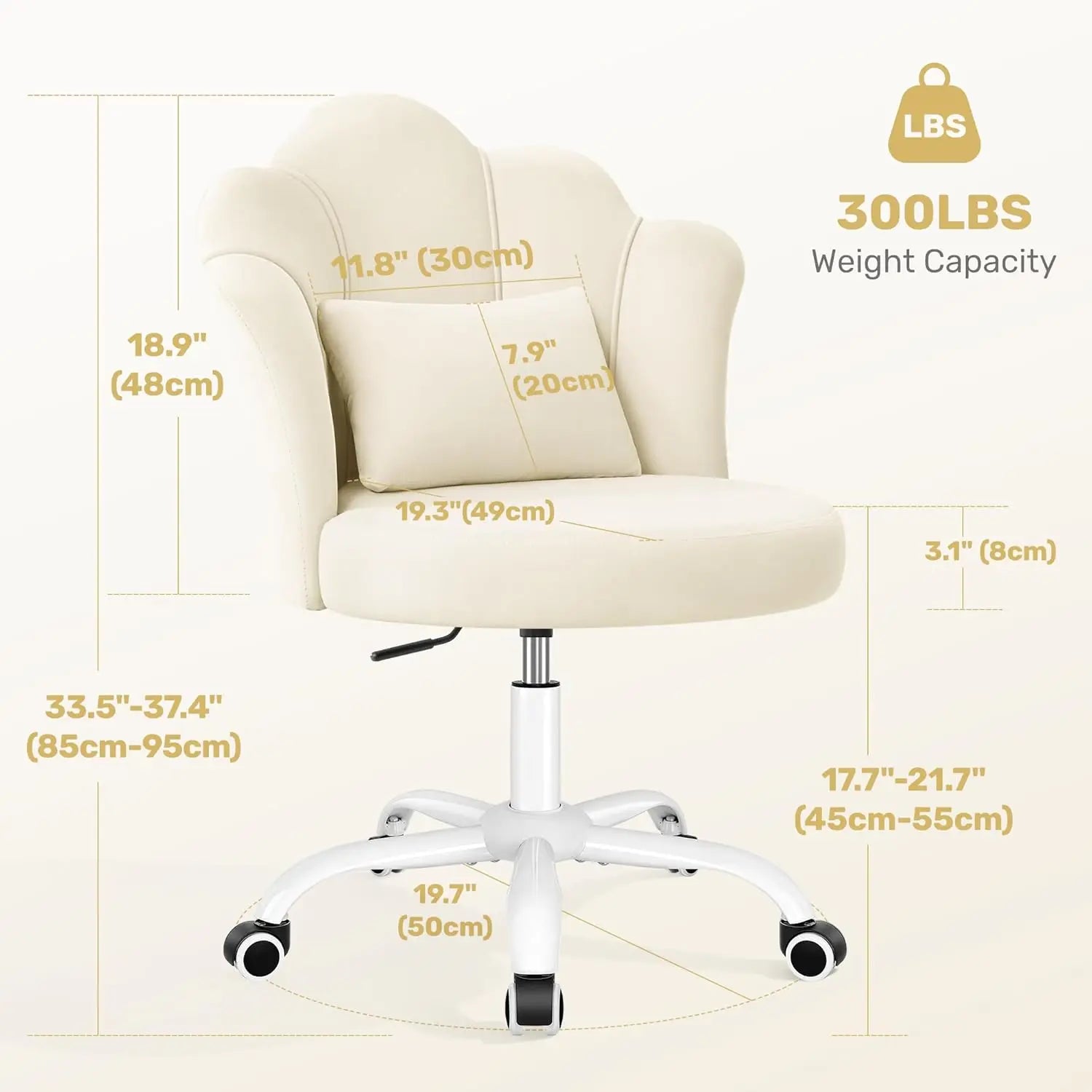 Armless Vanity Chair