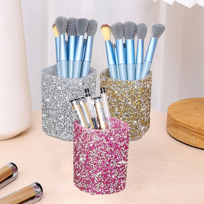 Sparkling Makeup Brush Holder