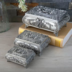 High-end Large Capacity Jewelry Storage Box with Three-dimensional Lock Buckle