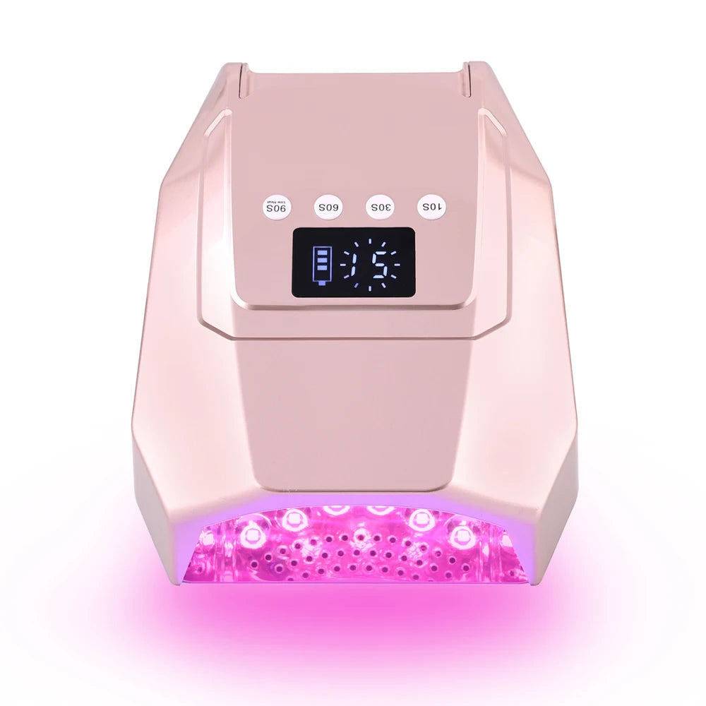 Rechargeable UV LED Nail Dryer Lamp 98W, 4 Timer Setting & 33 LED