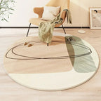 Modern Round Vanity Desk Carpet