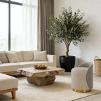 Modern Ottoman Vanity Stool - Gray