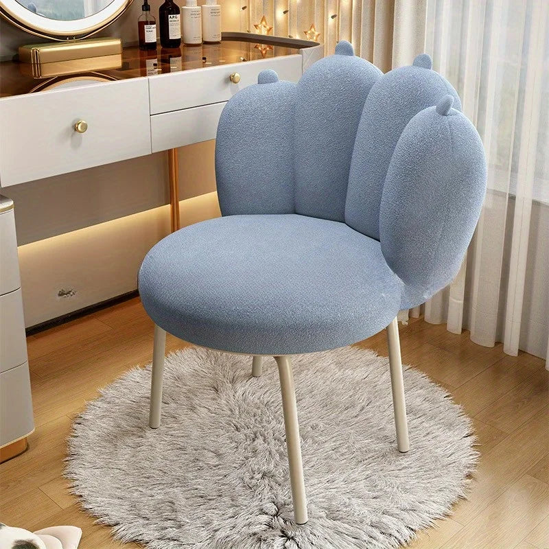 Vanity Desk Cat Paw Backrest Chair