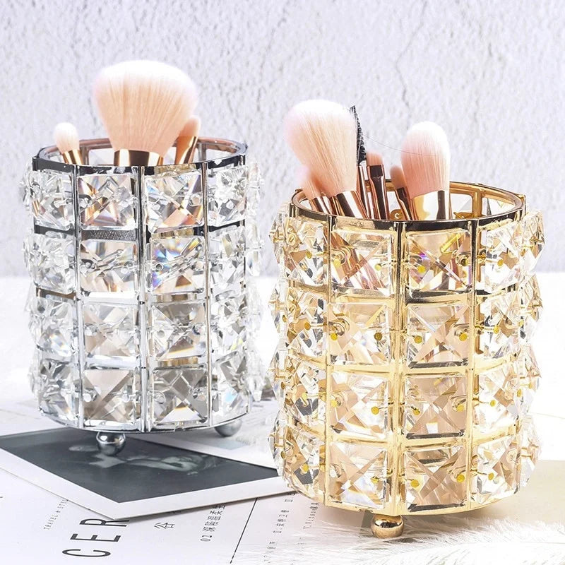 Crystal Makeup Brushes, pencils and Lipsticks Organizer & Holder