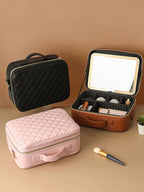 Makeup & Cosmetic Travel Box With LED Mirror [Small]