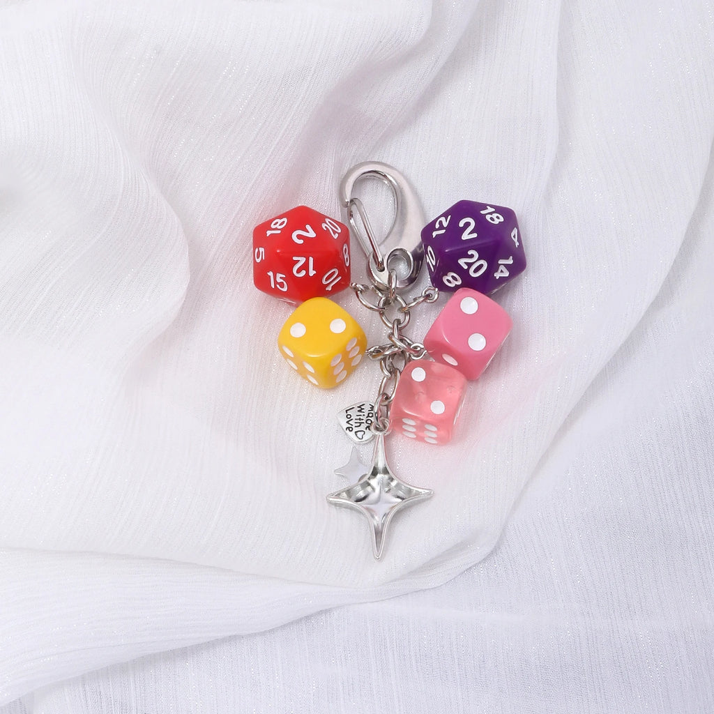 Billiard Ball Shape Bag Keychain