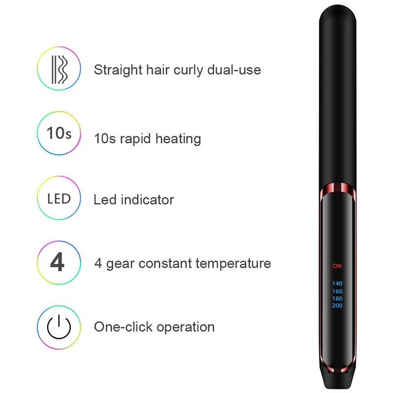 Professional Ceramic Flat Ironic Fast Heatup Hair Straightener