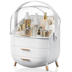 Large Capacity Makeup Organizers - White