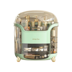 Large Capacity Crystal Makeup Organizers - Mint Green