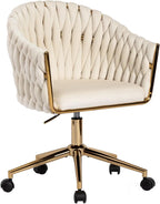 Swivel Vanity Desk Chair - Beige