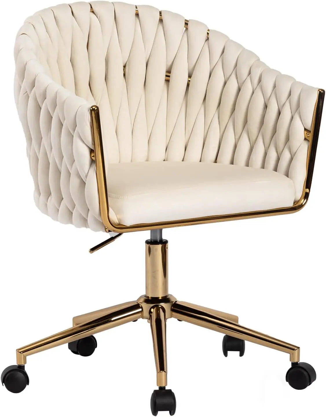 Swivel Vanity Desk Chair - Beige