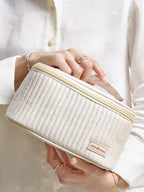 Pure Leather Portable Makeup Bag