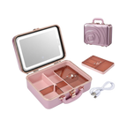 Portable Makeup Case With LED Mirror