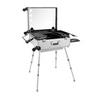 Aluminum Makeup Trolley - White