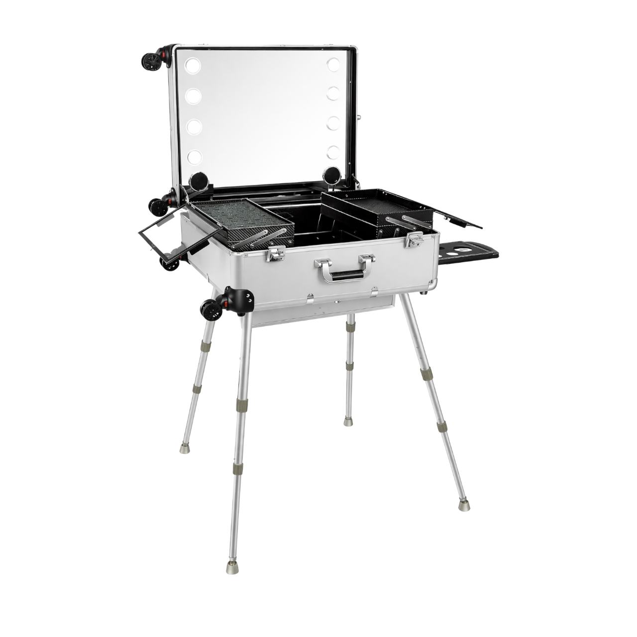 Aluminum Makeup Trolley - White
